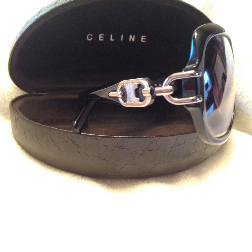 Celine Oversized Rounded Square Sunglasses. - Picture 6 of 8